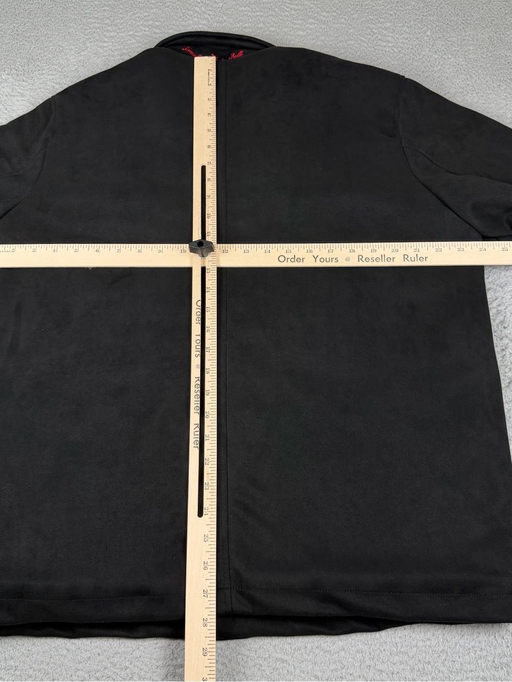 Robert Graham Jacket Mens Medium Black Suede Quilted Lined Button Pockets - Picture 4 of 14